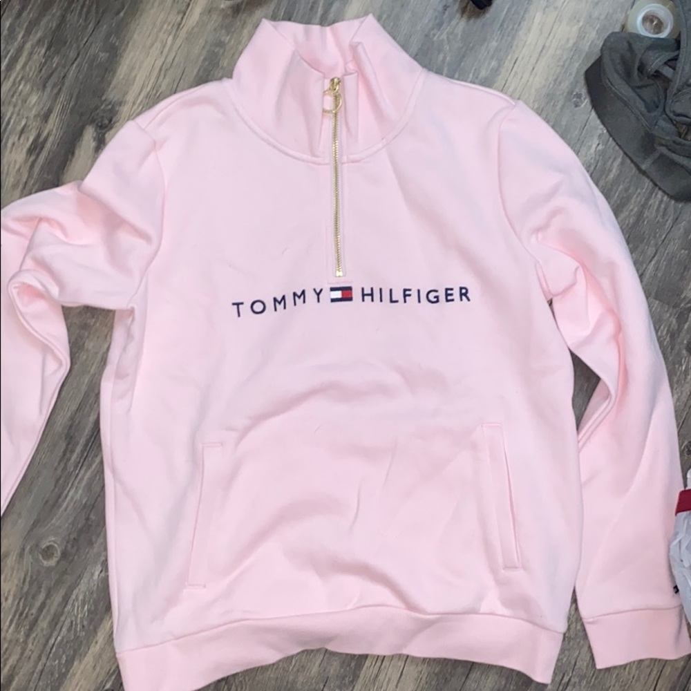 Pink Tommy Hilfiger Quarter Zip